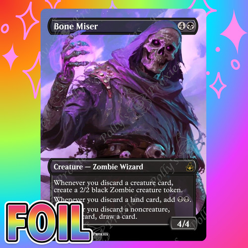 Bone miser foil proxy card - proxy,