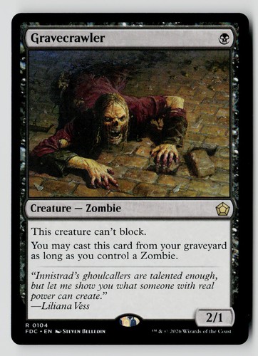 Gravecrawler 104 rare fdc mtg - rare,