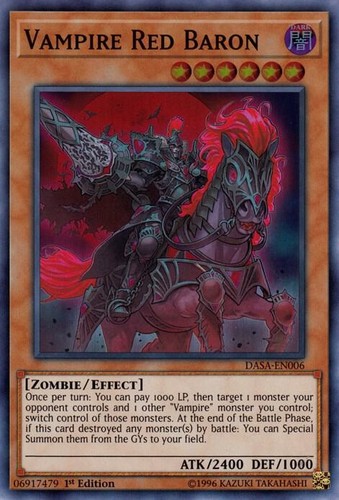Yugioh vampire red - red, baron
