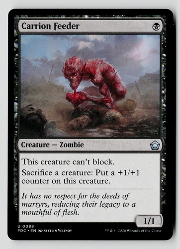 Carrion feeder uncommon - uncommon, fdc