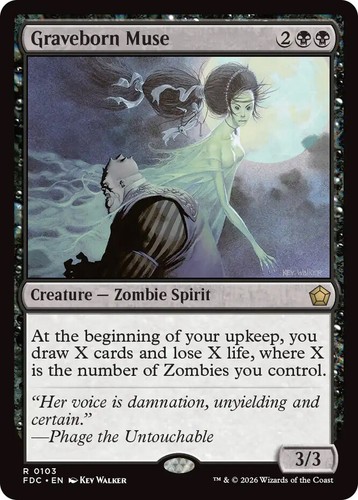 Graveborn muse mtg - x1,
