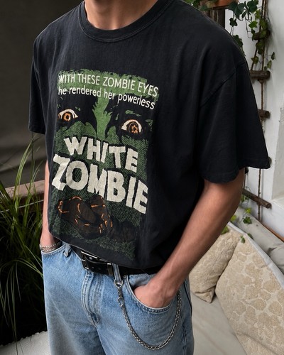 White zombie horror shirt - white,