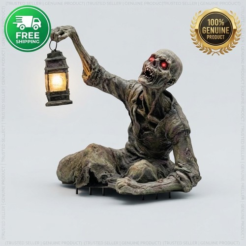 Halloween zombie lantern - lantern, yard