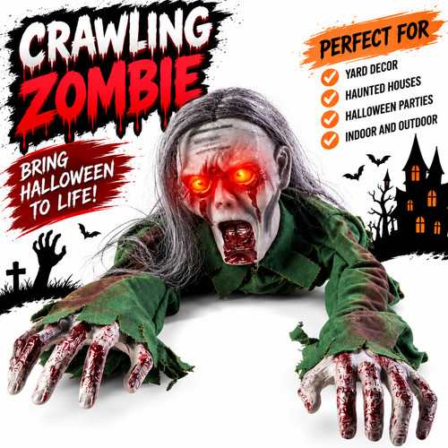 Crawling zombie halloween - 43",