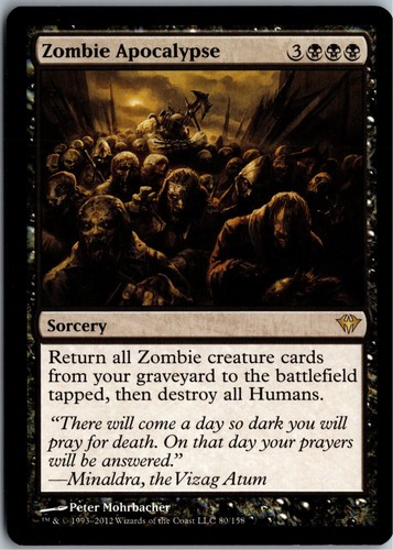 Zombie apocalypse mtg dka 80 - zombie,