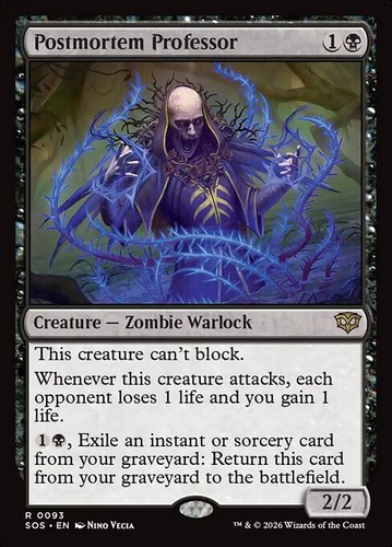 Postmortem professor mtg - postmortem, x4