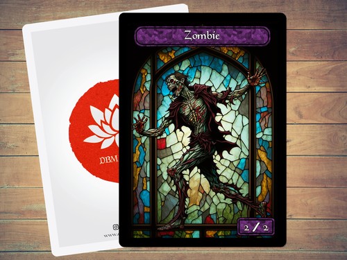 Zombie mtg token custom - mtg,