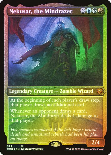 Mtg foil etched nekusar the - foil, nekusar,