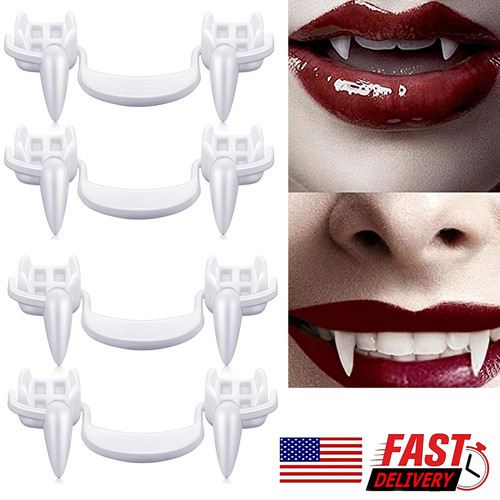 Retractable vampire teeth - 4×retractable,