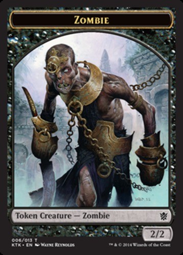 Zombie token mtg khans - 1x,
