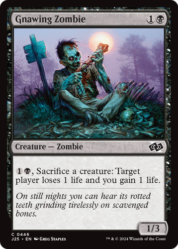 Gnawing zombie magic the - zombie, magic: