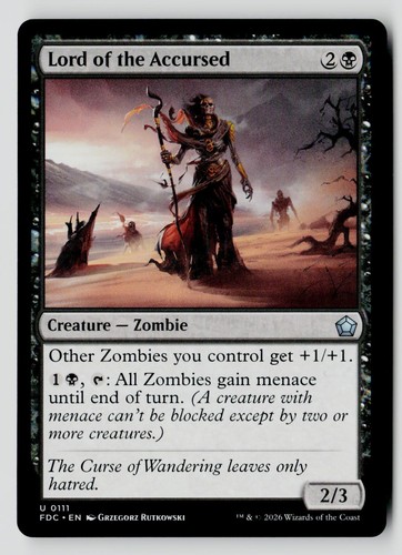 Lord the accursed - lord,