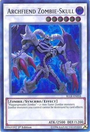 Yugioh archfiend zombie - yugioh, zombie-skull