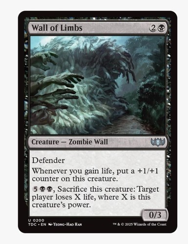 Wall limbs mtg tdc - limbs, |
