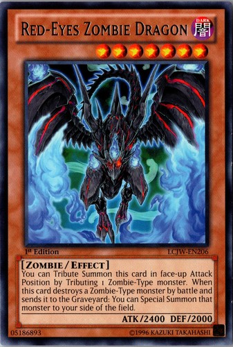 Red eyes zombie dragon 1st - zombie,