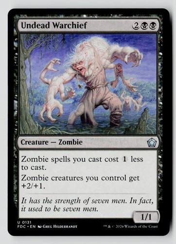 Undead warchief 131 uncommon - warchief,
