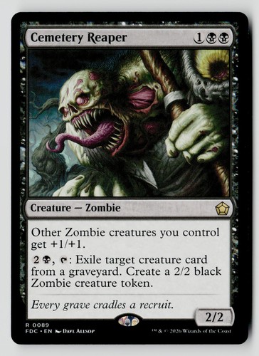 Cemetery reaper rare fdc - rare,